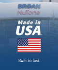 Broan NuTone facility with 'Made in USA' and flag, related to Energy Star Bathroom Exhaust Fan With 110 CFM Quiet 1.0 Sones