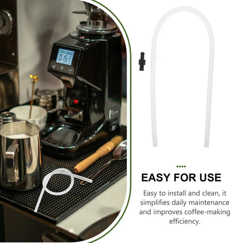 Six Pack Milk Frother Hose Replacement Kit With Three Connectors For Espresso Machines 15 Inch Silicone Milk Tube displayed