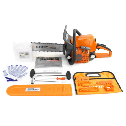 Lightweight Gas Chainsaw With 16 Inch Bar And Chain And 45.4cc Powerhead Delivers Real Cut Power 3 HP Output 2.24 kW 13.3 Lb Ready