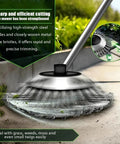 Heavy-Duty 6-Inch Steel Wire Trimmer Head Replacement for Electric Cordless String Trimmer in action cutting grass