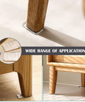 Image of Eight Pack Transparent Furniture Leveling Shims For No Wobble Tables Chairs Sofas Beds And Toilets Easy Trim Plastic Shims for stabilization.