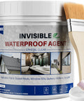 High Performance Clear Waterproof Sealant And Hassle Free Leak Stopping Coating For Home And Shed Repairs 35 Oz water-based container with brush.