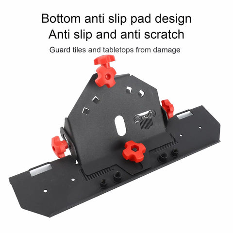 Premium 45 Degree Tile Chamfering Jig For 115 And 125 Angle Grinders Plus Built Different Desktop Stone Beveler with anti-slip pads.