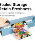 Heavy Duty Manual Impulse Heat Sealer Eight Inch Sealing Bar For PE PP Plastic Bags Plug And Play Ease adjusting sealing food pouches.