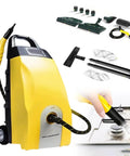 Sotikarery 3.5L High Temp Steam Cleaner 3000W With Ozone Function 230 Degree Heat Six Brush Heads for home and car cleaning.