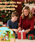 Family decorating for Christmas with Wood Carving Kit With 29 Piece Tools Whittling Set For Beginners DIY Hobbyists.