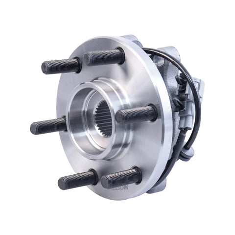 Front view of Front Wheel Hub Bearing Assembly Set Of 2 For 2005-2019 Nissan Frontier 4WD, 2005-2012 Pathfinder 4WD With ABS.