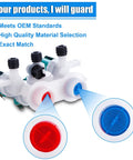Washer Water Inlet Valve Replacement For Maytag Whirlpool Kenmore shown with dual valve connectors for hot and cold water