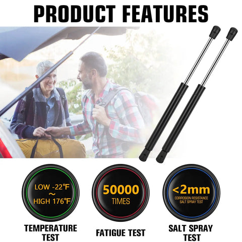 Dodge Challenger 2008 To 2018 Rear Trunk Lift Support Shocks Gas Spring Struts 6657 2 Pack durability and testing features.