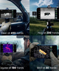 Long Range Thermal Monocular For iPhone With 13mm Lens And Tactical Handle Infrared Imager Detecting Deer, Hog, Coyote, Bird