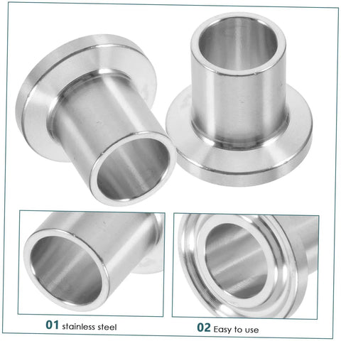 Gatuida 2 Pack Stainless Steel Quick Connector Hose Clamps With Leakproof Seal For Garden Water Pipe Repair And Hydraulic Line Adapter Making Easy Diy Connections A Snap, stainless steel fitting