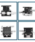 60 X 60mm XYZ 3 Axis Linear Stage With Manual Sliding Table For Optical Lab Precision Measurement, Aluminum Alloy Build.