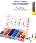 Heavy Duty Ferrule Crimping Pliers For 0.08-16Mm2 Wire Sleeves And Tubular Terminal Set Connector With Precision Die Hsc8 6-4a Model Number in a organized storage box showing various sizes of wire connectors.