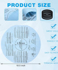 10 Pack VF2002 Wet Dry Vacuum Filter Discs for Shop Vac 5 Gallon and Larger, product size 18.5in diameter with 4 retaining bands.