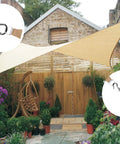 Installed Heavy Duty Stainless Steel Sun Shade Sail Hardware Kit For Rectangle Or Square Installations Includes Turnbuckles Pad Eyes Carabiners And Screws Adjustable 6 Inch To 8 Inch Tension For A Secure Easy Setup