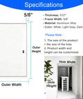 Heavy Duty Metal Drywall Access Panel With Lock And Key Soundproof Plumbing Inspection Hatch For Attic Ceiling, dimensions and specifications displayed