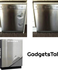 Stainless Steel Magnetic Dishwasher Cover For Front Panel 23 By 28 Inches Large Easy Trim No Fuss Magnetic Decal