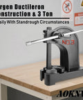 Premium 3 Ton Manual Arbor Press With Smooth Hand Wheel Heavy Duty Desktop Punch Press Machine Built Like A Tank on workbench.