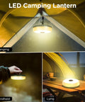 Camping String Lights 32.8 Ft Rechargeable 4 In 1 Quick Storage Tent Lights With 8 Lighting Modes shown hanging inside a tent
