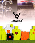 AR500 Steel Gong Target Set 1/2 Inch Thick For Serious Shooters With 4, 6, And 8 Inch Sizes, displayed on grass