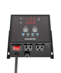 Front view of Heating And Cooling PID Temperature Controller IPB-16S with digital display and control buttons in a rugged metal case.