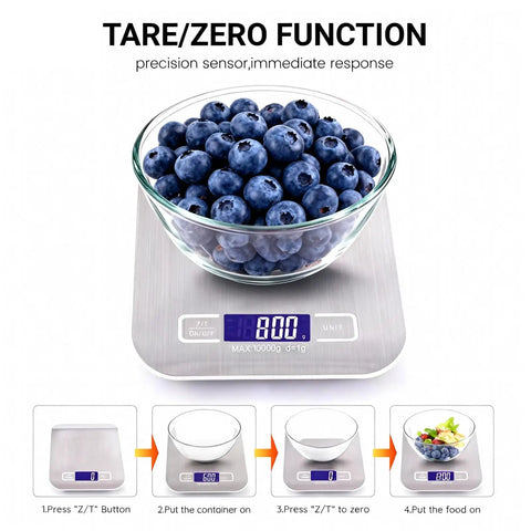 Type C Fast Charging Rechargeable Shipping Scale For Home Kitchen Digital Food Scale With Grams And Ounces For Baking Cooking