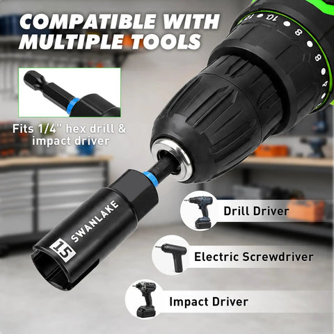 No Sweat 3 Piece Wing Nut Driver Set With 9mm 12mm And 15mm Sizes Features Slick Quarter Inch Hex Shank For Quick Eye Bolt Assembly Easy Wire Twisting And Heavy Duty Fastener Jobs