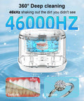 Ultrasonic Retainer Cleaner 46kHz 2-in-1 Jewelry and Dental Cleaning Machine, Deep Clean Pod with before and after results