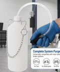 Shop Grade Heavy Duty Brake Bleeder Kit With 1L Vacuum Collection Bottle and 19.7 Inch Flexible Hose, universal fit for vehicles.