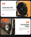 Heavy Duty Portable Concrete Pump Hydraulic Cement And Mortar Line Machine providing straight up reliable output, featuring cooling fan and thickened tire.