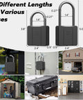 Beefy Biometric Fingerprint Padlock With Bluetooth App Control Built Tough For Trucks Gates Footlockers Gym Lockers Outdoor Use