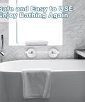Heavy Duty Suction Shower Grab Bar For Bathroom Safety No Slip Grip Suction Cup Handles That Hold Up To 250 Lbs 14.5 Inch