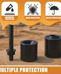 Dzus dimpling die tool kit, black, two dies for industrial metal fabrication