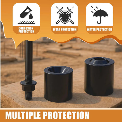 Dzus dimpling die tool kit, black, two dies for industrial metal fabrication