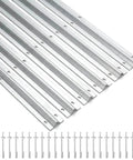 24 Ft Heavy Duty Inverted V Track For 1 In V Groove Rollers Sliding Gate Systems Includes Hammer Drive Anchors All Weather Galvanized Steel