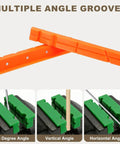 Two Pack 8 Inch Rubber V Shape Magnetic Vise Jaw Pads Soft Anti Scratch Jaws Orange For DIY Woodworking And Plumbing Clamping