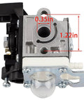 Side view of Carburetor Tune Up Kit With Air Filter And Fuel Line For Echo SRM225 PAS225 GT225 PE225 RB K93 Weed Eater String Trimmer Replacement Parts With Gaskets And Seals For Quick DIY Install, showing dimensions.
