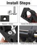 Installation steps for 8 Piece Quick Release Shovel Holder Kit For Trucks And SUVs Fits Roof Rack Crossbars 1 to 1.5 Inch Tools