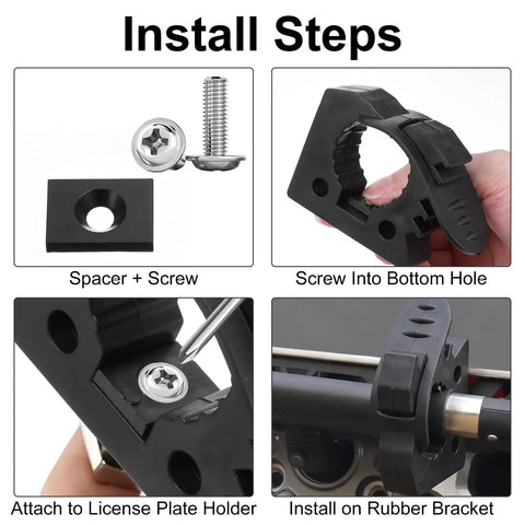 Installation steps for 8 Piece Quick Release Shovel Holder Kit For Trucks And SUVs Fits Roof Rack Crossbars 1 to 1.5 Inch Tools