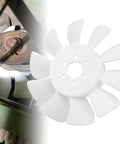 Beefed Up Heavy Duty Transmission Cooling Fan For John Deere LT155 LT166 And Sabre showing fan blades and attachment part