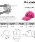 Size guide and measurement for I'm Sexy And I Tow It Vintage Funny Camping RV Camper Truck Hats For Men With Adjustable Straps