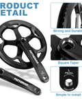48T Mountain Bike Crankset With 170mm Arm 130BCD Square Taper Cranks For Single Speed And E Bikes Tough As Nails Aluminum Build