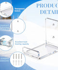 Rad Clear Acrylic Skateboard And Snowboard Wall Mount Rack For Secure Deck Display, showing transparent design and wall-mounted setup.