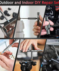 24 In 1 Magnetic Screwdriver Set With Detachable Handle And Ratchet, Handy Multi Bit Pro Grade Repair Tool Kit shown in use