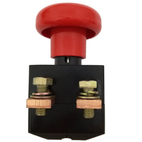 Top view of Zdk31-250 Direct Current Power Supply Switch For 220V 250A Electric Forklifts with red emergency stop button.