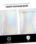 Colorful Bubble Mailer Bags 15 By 20 Cm Plus 4 Cm Waterproof Padded Envelopes Self Seal For Secure Shipping And Packaging Supplies