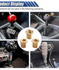 Three Pack Universal Shift Knob Thread Adapters For Brass Gear Stick, M8x1.25, M10x1.25, M10x1.5, Easy Install Car Gear Shifter