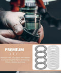 Kickin It Hard 4 Sets Thrust Needle Roller Bearing With Washer Kit Flat Single Direction Industrial Axial Roller Replacement Fit AXK2542 showing bearings and washers
