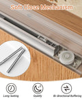 32 Inch Concealed Sliding Barn Door Hardware Kit With Two Soft Close Mechanisms Aluminum Hidden Barn Door System for wall mount