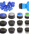 12 Pack Universal Faucet Aerators With 6 Piece Heavy Duty Removal Wrench For Sinks And Kitchen Fixtures No Sweat Diy Household Repairs Quick Swap, featuring various aerator inserts and a wrench.